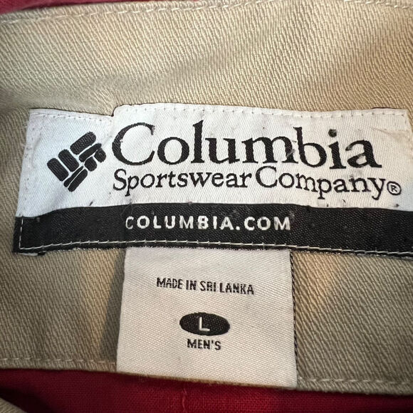 VTG Columbia Jacket Mens Large Beige Canvas Chore Coat Barn Outdoors Field - Picture 3 of 14